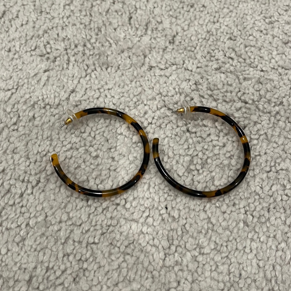 J Crew Tortoise Shell Hoops